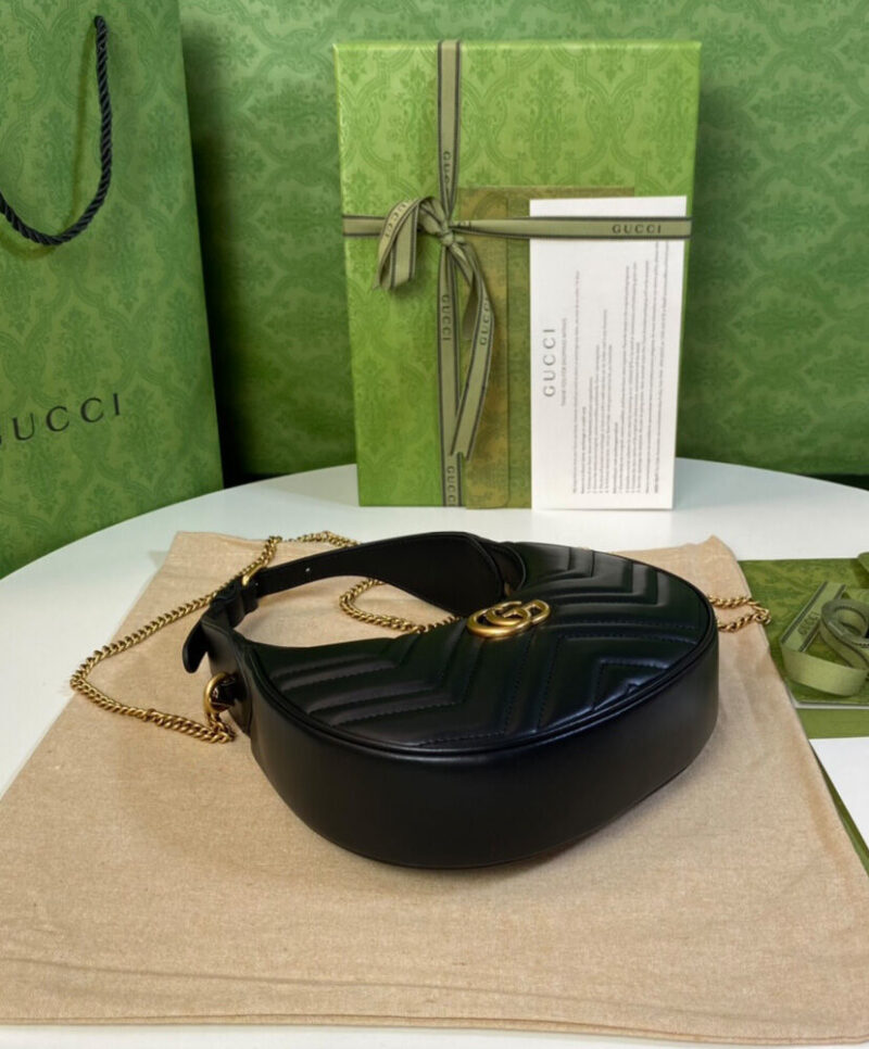 Gucci GG Marmont Half-moon-shaped Mini Bag
